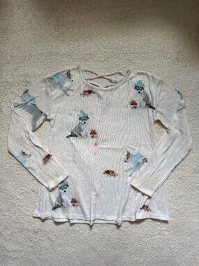 Justice Husky and Hedgehog Long Sleeve Top
